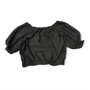 Black Off-Shoulder Women's Top